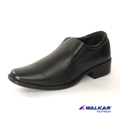 MENS CASUAL LEATHER SHOE-BLACK-855401501