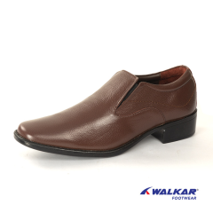 MENS CASUAL LEATHER SHOE-BROWN-855501501