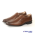 MENS CASUAL LEATHER SHOE-BROWN-855501407