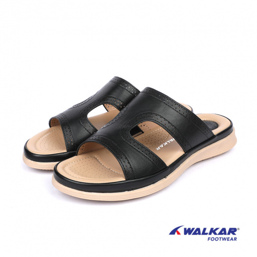 WALKAR LADIES SANDAL BLACK- 650400002