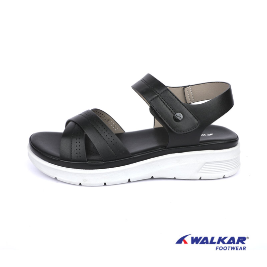WALKAR LADIES SANDAL BLACK- 650400001